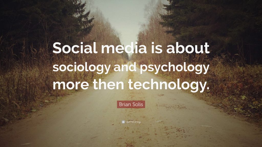 Social media is about social science not technology