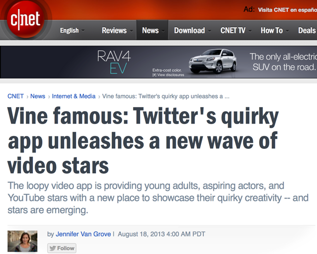 CNET Talks to Brian Solis About the Rise of the Vine Famous