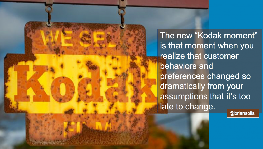 The New Kodak Moment = That Moment When You Lose Market Relevance