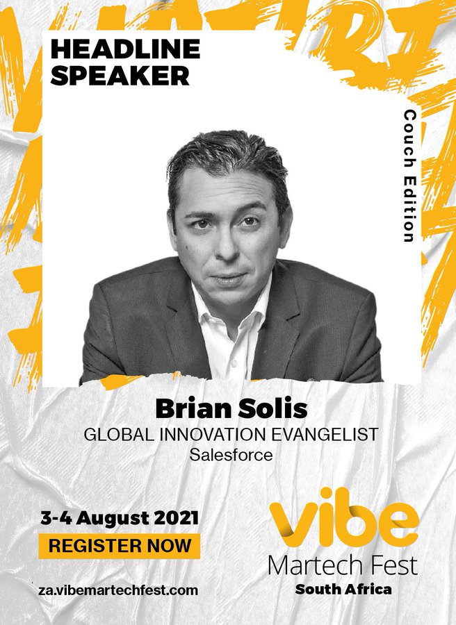 Brian Solis to Headline Vibe Martech Fest South Africa.