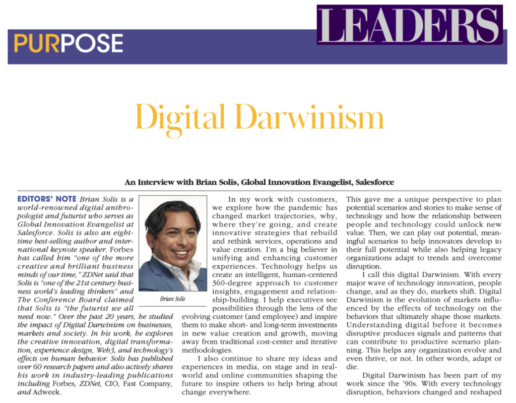 LEADERS Magazine: Brian Solis on Digital Darwinism and Innovation