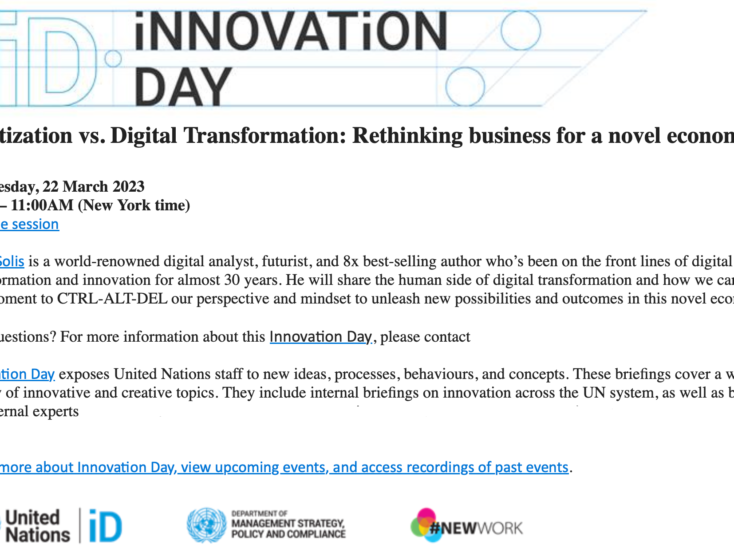 Innovation Day: Brian Solis to Present to Leaders at the United Nations About Business Model (and Leadership) Innovation